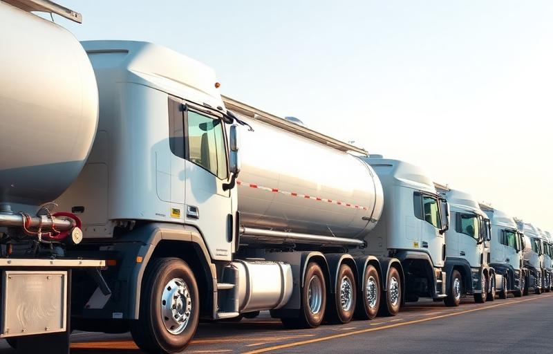 Flota moderna de autotanques para distribución de combustibles industriales en México